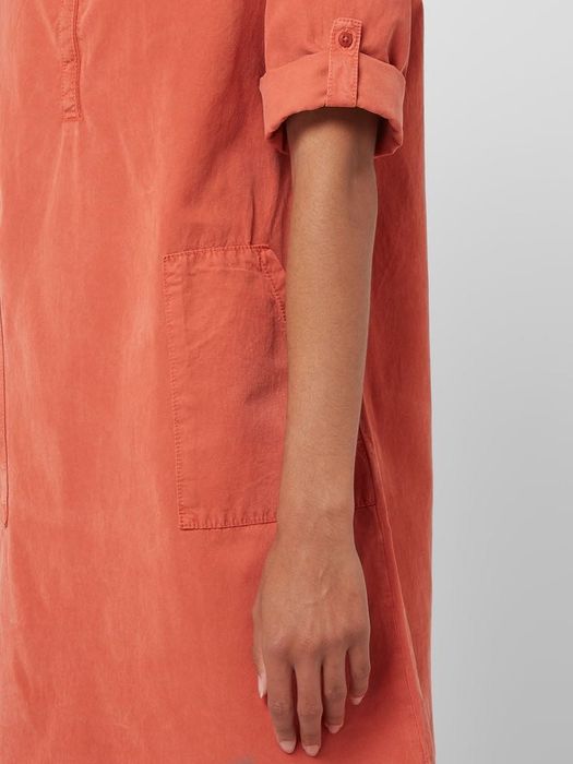 Rochie BETTY & CO din lyocell-bumbac de culoare roșu deschis
