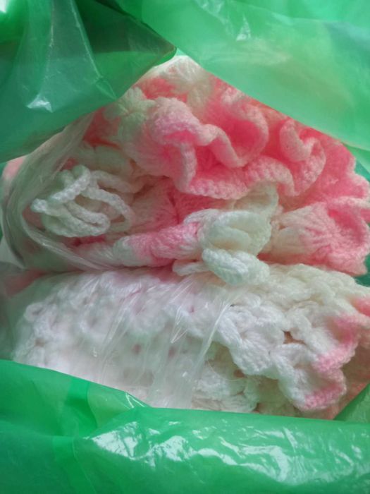 Подарявам детско якенце 74см / Космонавт / Ескимос / Плетени дрешки 0-6 и 6-12