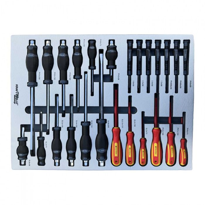 НЕМСКИ Професионален Шкаф С Инструменти KRAFTWELLE XXL-03 + ЛЕД ФЕНЕР