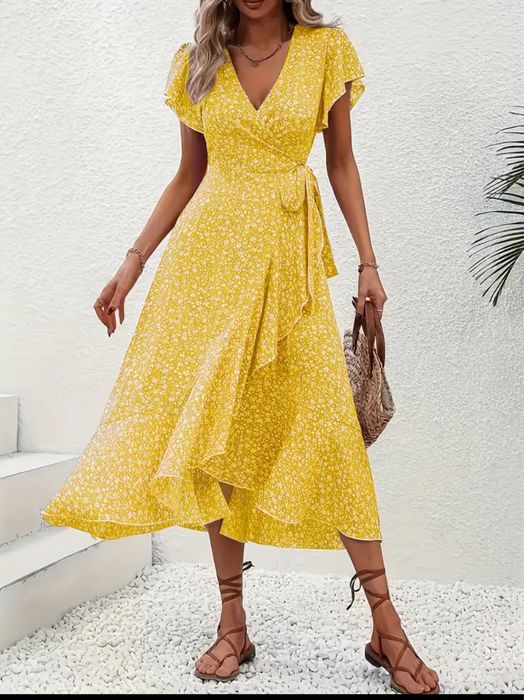 Летнее платье с запахом