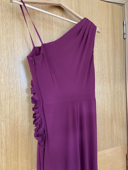 Официална цикламена рокля