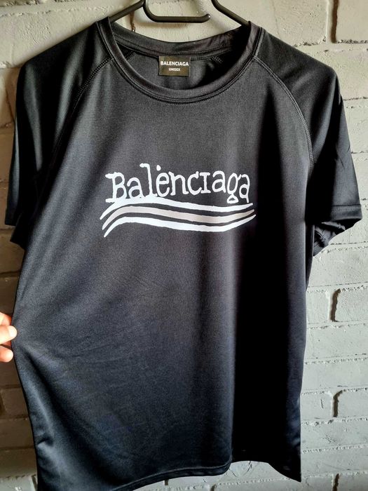Тениска черна Balenciaga, тениски полиестер S m L