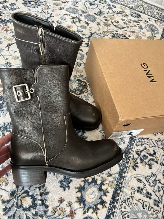 Кожаные ботинки, Mango