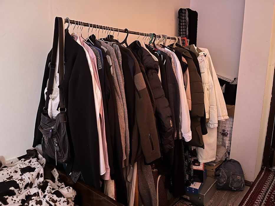 Вешалка напольная двухъярусная для одежды