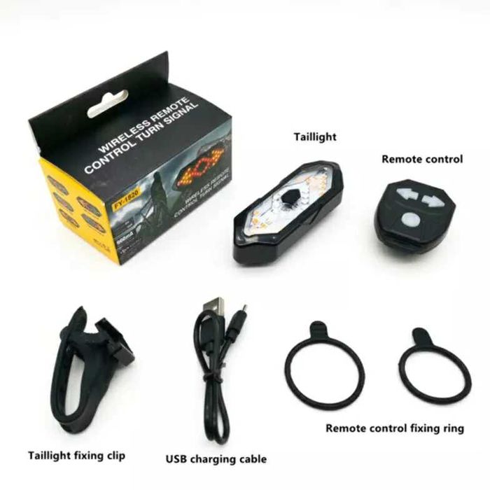 SEMNALIZARE bicicleta WIRELESS lampa lumini LED spate stanga dreapta