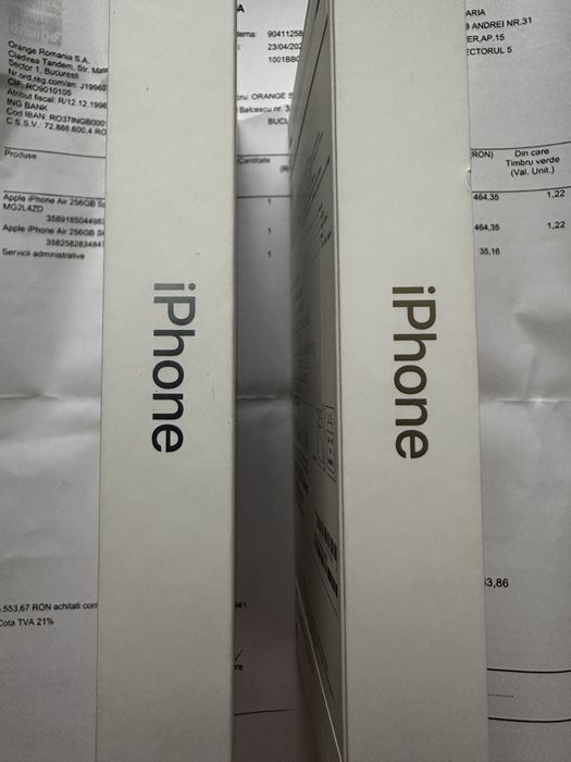 iPhone Air 256GB Sky Blue / Albastru Sigilat Necodat Factura Garantie Nou