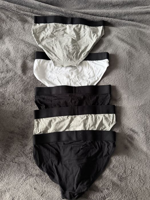 Lyle & Scott set 5 chiloti alb-gri-negru marimea S noi originali