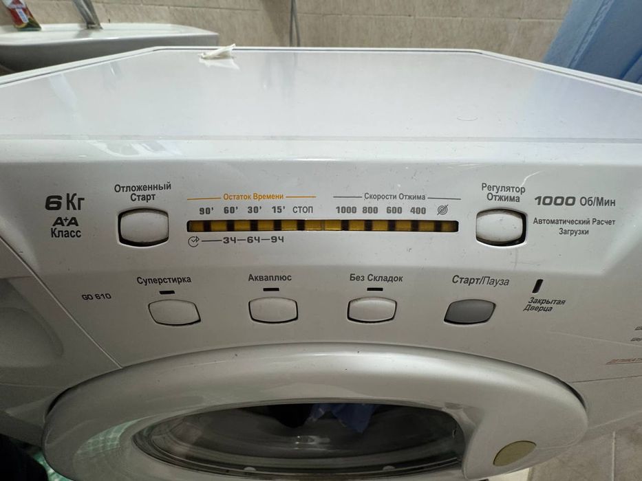 Автомат стиральный машины Candy grand 6кг состояние среднее