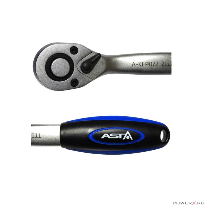 Cheie cu clichet cu mecanism 72 dinti, 1/2", 255mm, Asta