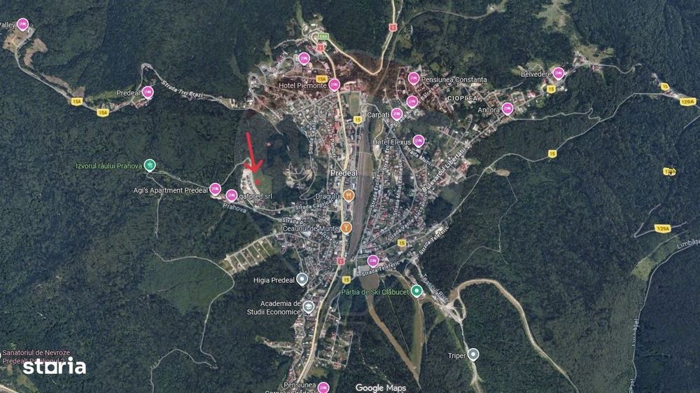 Teren intravilan de vânzare – Predeal | Brașov 1000 mp