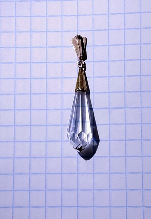 Кулон 875 проба горный хрусталь