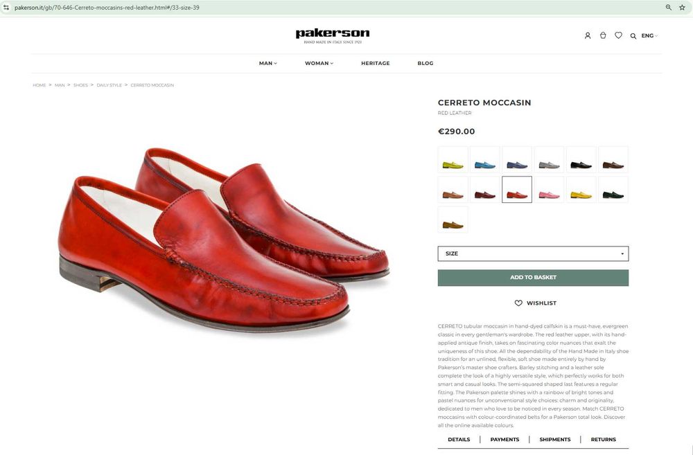 PAKERSON мъжки обувки, размер 41,5