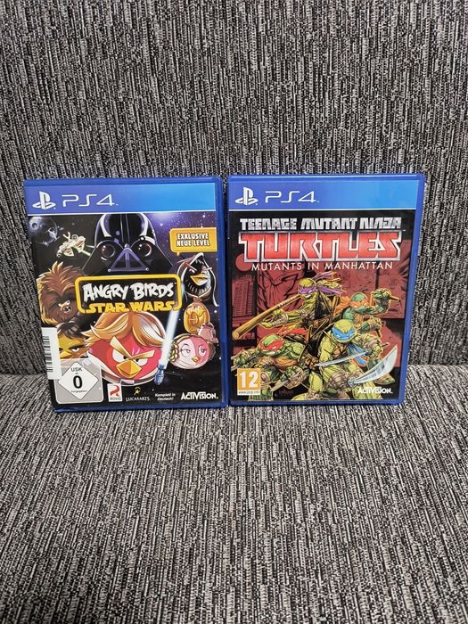 Angry Birds Star Wars, Teenage Turtles Mutants Ninja in Manhattan PS4