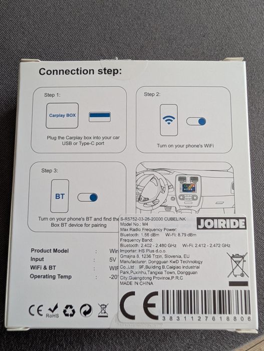 Wireless Android auto Apple Car play adapter