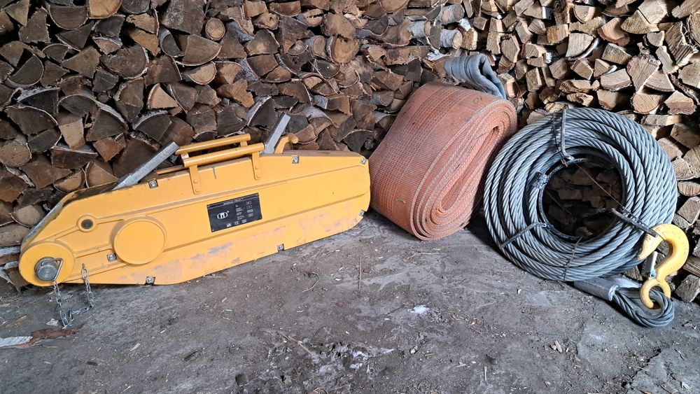 Лебедка рычажная с троссом