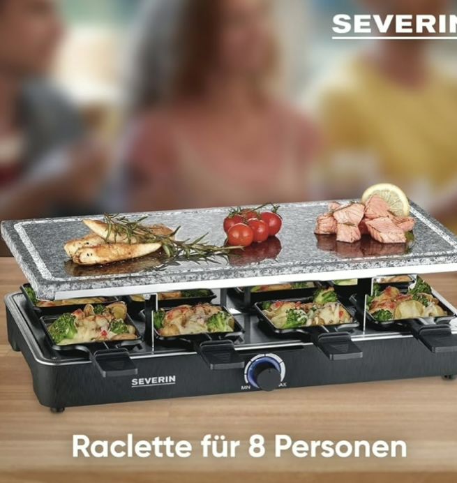Grătar pentru petreceri Severin Raclette cu piatră naturală