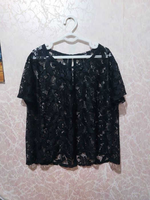 Блузки гипюр Новые Европа Белая, черная