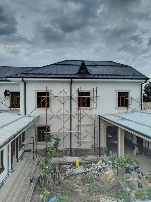 Fasat travertin dojnik rang ishlari