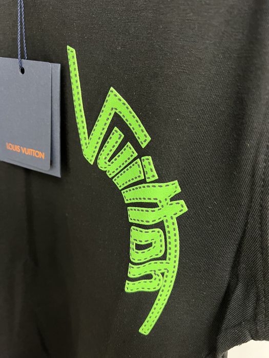 Tricou LOUIS VUITTON Alb/Negru super calitate