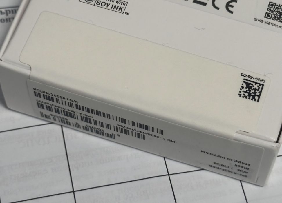 ЗАПЕЧАТАН 128GB Samsung A16 4G А1 Гаранция 2028г. Black | Черен