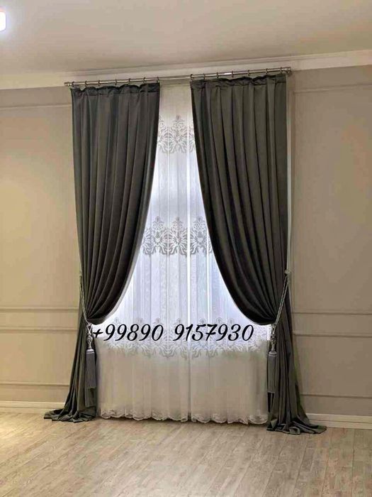 Занавески Шторы Pardalar  Установка карнизов, Жалюзи, Римские.