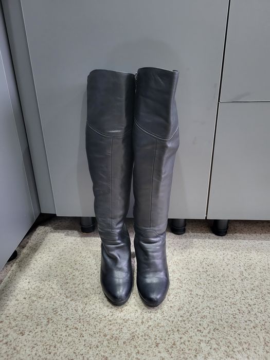 Натуралка зимние ботфорты