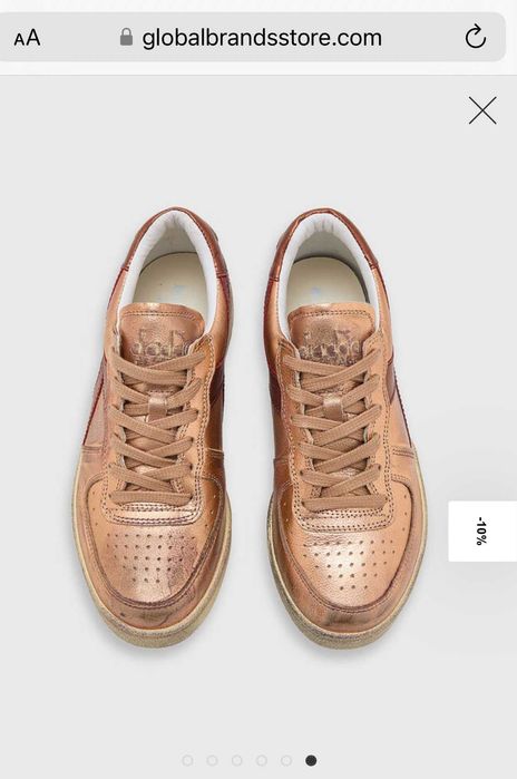 Diadora mi basket low metallic