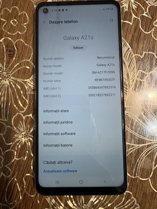 Vand Samsung Galaxy A21 S