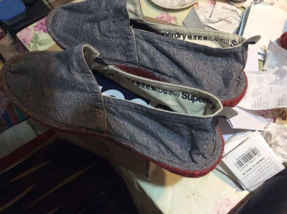 Espadrile denim Super Dry originale