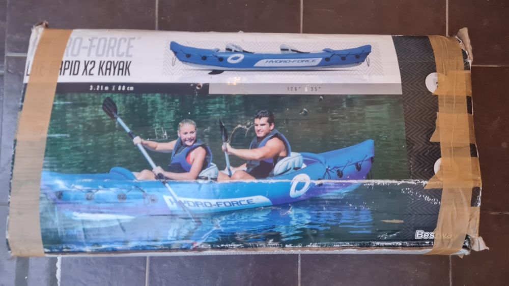 Надуваем каяк за двама - Bestway HYDRO-FORCE RAPID X2 KAYAK - 3,28м/0,88м