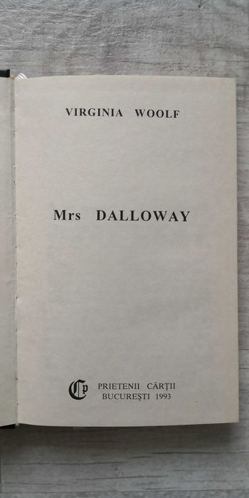 Virginia Woolf - Mrs. Dalloway, limba engleză, 1993, cartonată