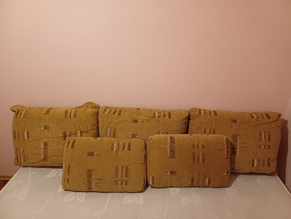 Комплект 5 облегални възглавници за диван с калъфки