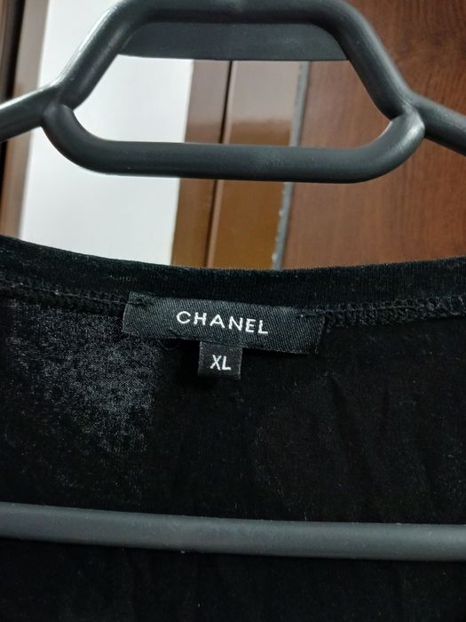 Chanel Top / Maiou negru fără mâneci cu pietricele (Mărimea XL) – Stare excelentă