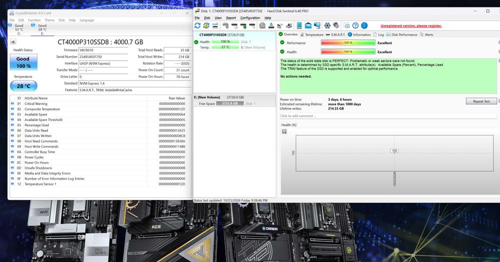 Нов ! Crucial P310 SSD 4TB M.2 2280 PCIe Gen4 NVMe, up to 7100 MB/s