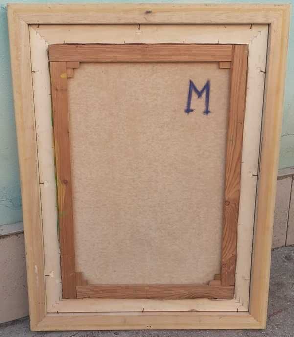 Tablou vechi - semnat ilizibil - datat 1980