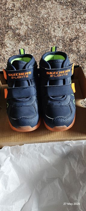 Ghete pentru copii Skechers S-Lights, 23 (Illumi-Brights - Splash Beams).