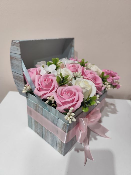 Aranjament flori de săpun