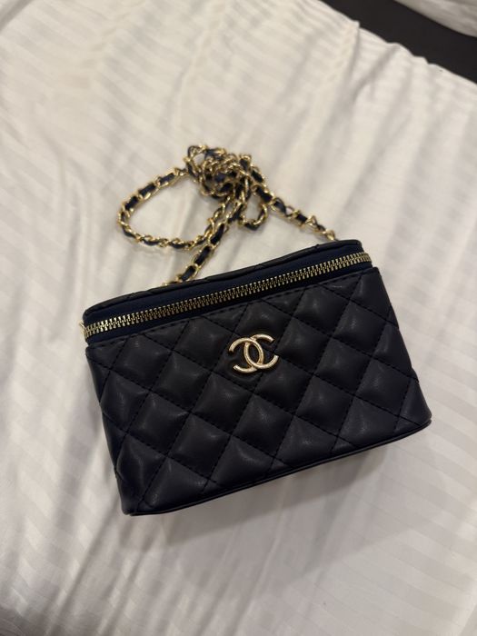 Шанел чанта Последна бройка (тъмносиньо)