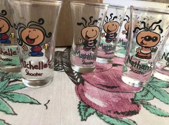 12 pahare shot cu nume