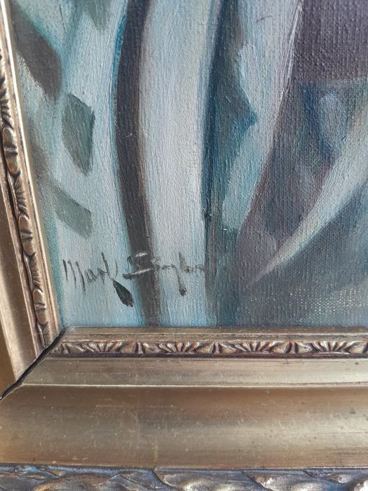 Tablou vechi ulei pe pânză