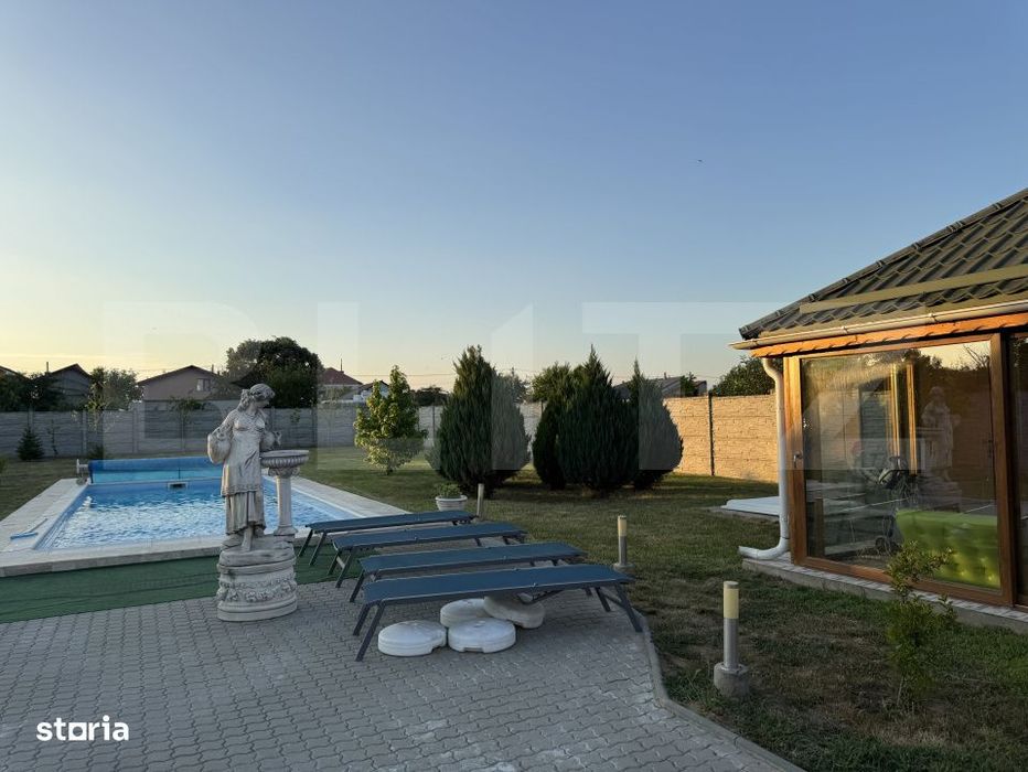 Casa P+E1+M, 255 mp utili, piscina, toate utilitatile, Braniste