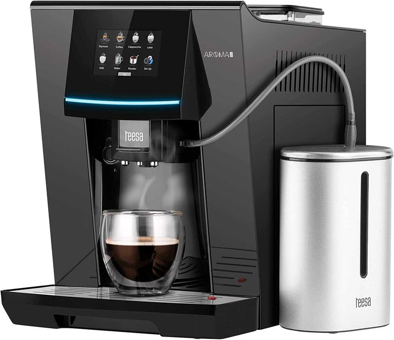 Кафеавтомат кафемашина TEESA AROMA 800 с тъч дисплей и кана за мляко