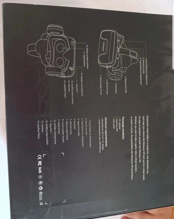 Ochelari VR Shinecon cu telecomanda