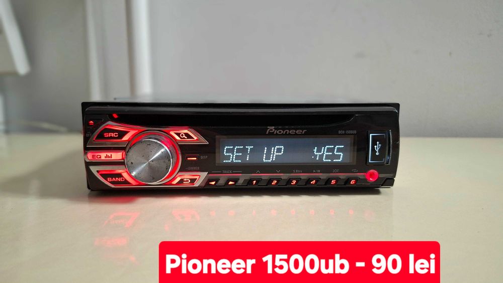 Radio cu USB JVC KD-X30, Pioneer 1500, 1600, 100ubb, 2400ub