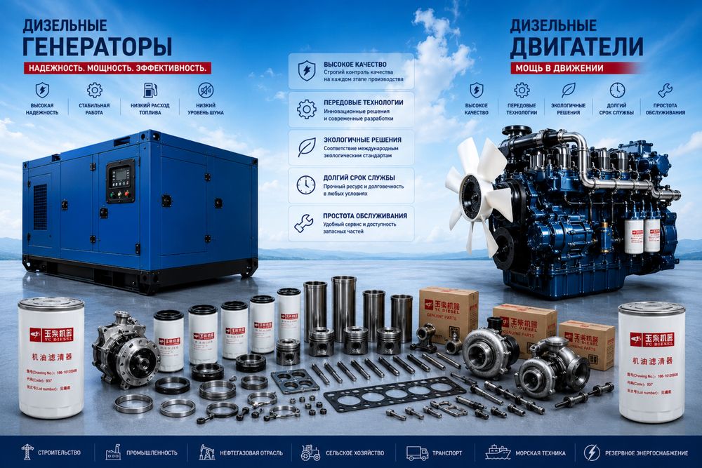 Дизельные/газовые Генераторы Yuchai