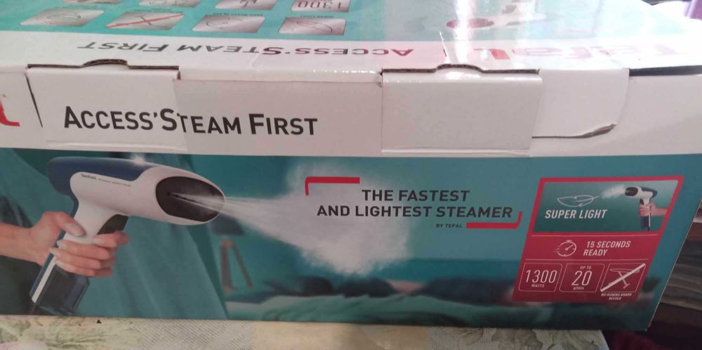 Продавам нова преносима парогладачка ТЕФАЛ