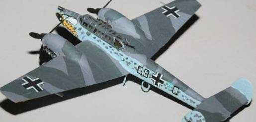 Сборная модель самолета «Мессершмитт» Bf 110 ( 1/72 Matchbox)