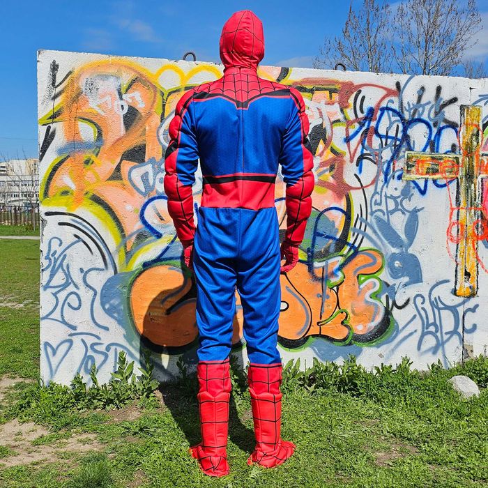 Costum Spiderman Barbati Muschi Super Erou Premium