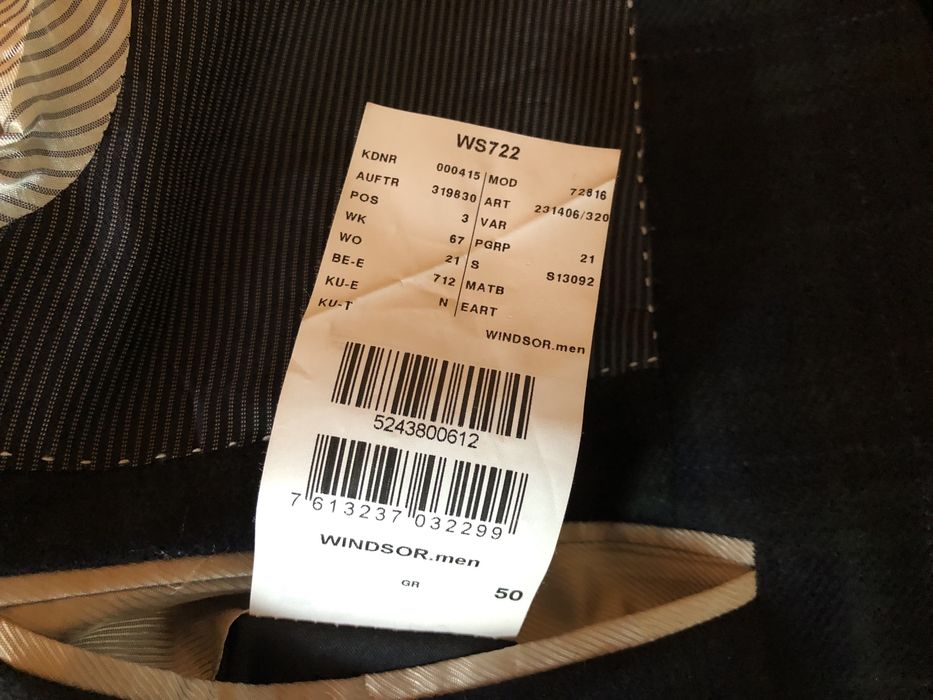 100% кашмир Windsor Cashmere Blazer мъжко сако/блейзър - 50/L