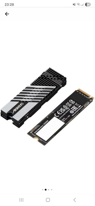SSD Gigabyte AORUS 7300, 2TB NVMe PCIe 4.0 (7300MB/s) - Ideal PS5 / PC